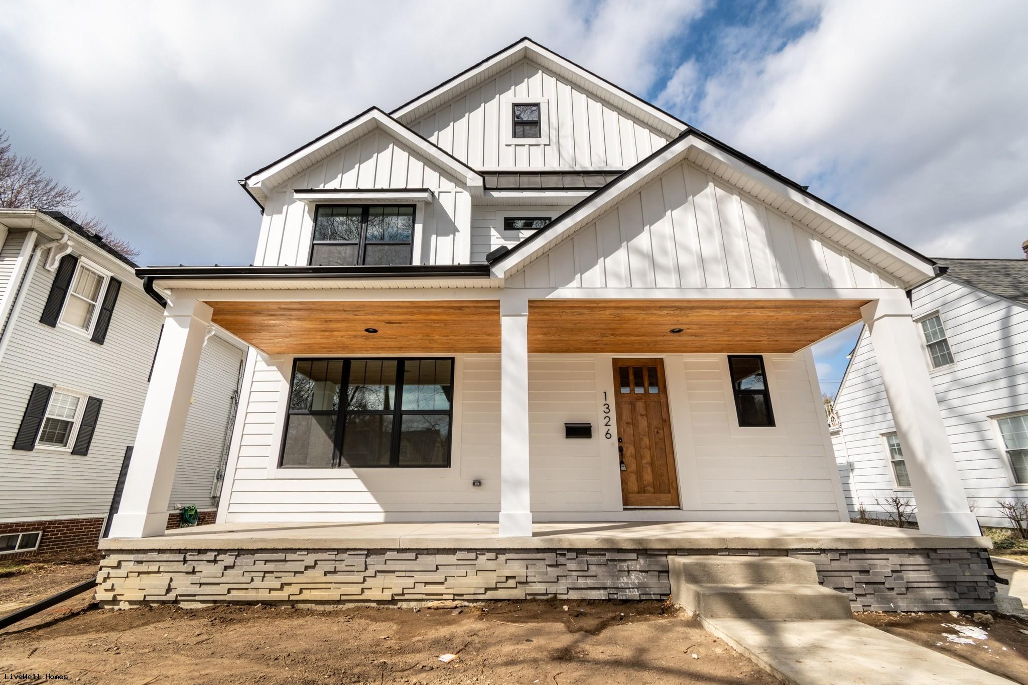 New Home in Birmingham Farmhouse Modern 1912 Washington